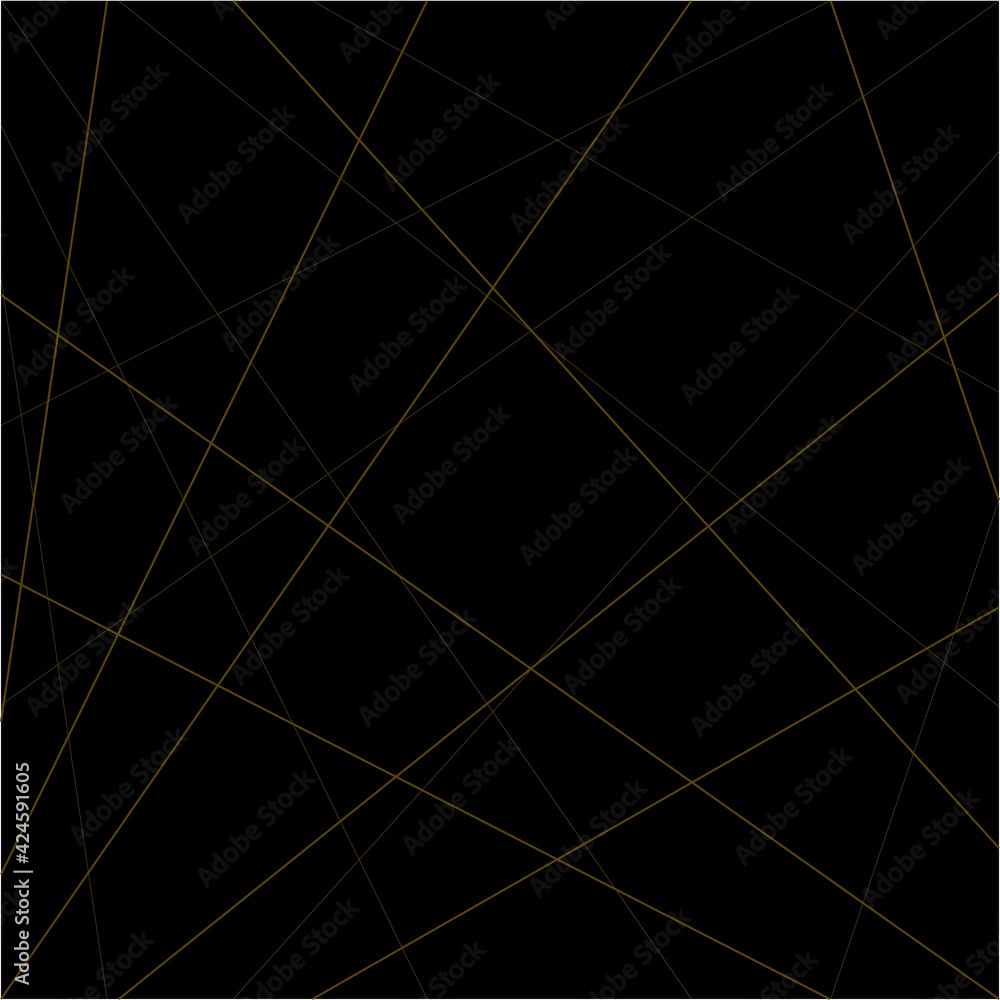 Fototapete abstract of diagonal stripe pattern. design random lines gold on black. design print for illustratio