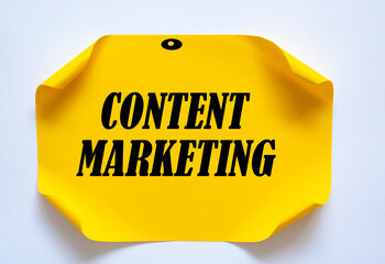 Text sign showing Content Marketing.