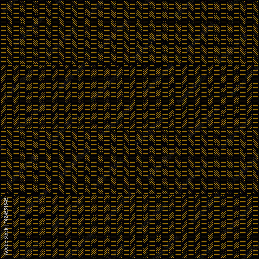 Aufkleber seamless of vertical stripe pattern. design regular lines gold on black. design print for illustrati