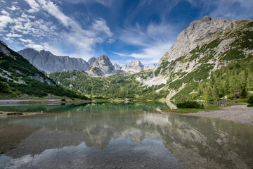 scenery around Seebensee in the austiran alps (Ehrwald, Tyrol, Austria)