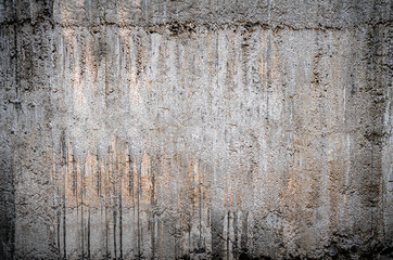 Art Empty of the splendor of a dark concrete wall with a flowing cement, surface, or texture Suitable for design  background.work