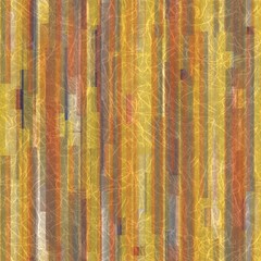 Seamless overlaid vertical stripes of paper. Geometric shape pattern print. High quality illustration. Transparent rectangles filled with gradient colors scattered. Handmade paper texture overlay.