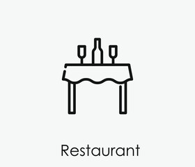 Chair vector icon.  Editable stroke. Linear style sign for use on web design and mobile apps, logo. Symbol illustration. Pixel vector graphics - Vector