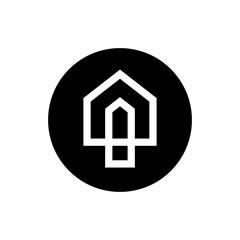 Home logo design template, house icon vector, real estate logo, building developer logo