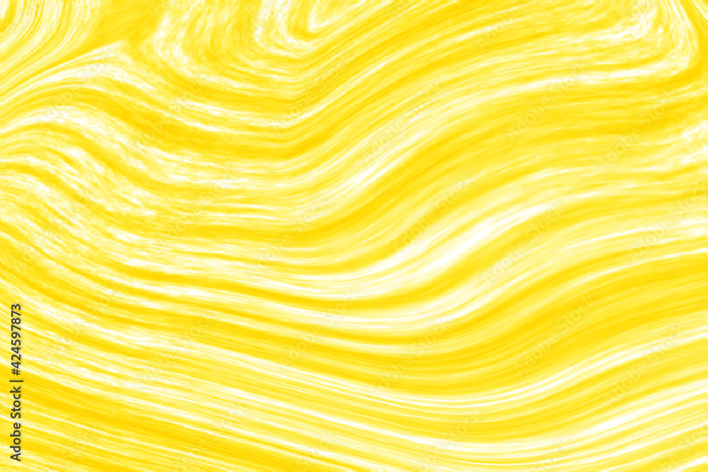 Poster Yellow liquid texture. Abstract background vector