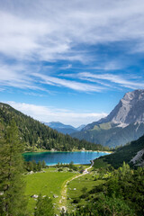 Fototapeta na wymiar scenery next to the Seebensee, Tyrol (Austria)