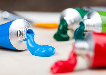oil paints for creative drawing, the creative process