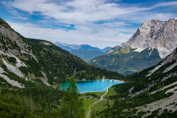 Naklejka na ściany i meble scenery next to the Seebensee, Tyrol (Austria)