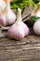 raw fresh vegetables on the kitchen cutting Board