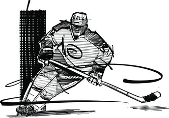 hockey player on the ice