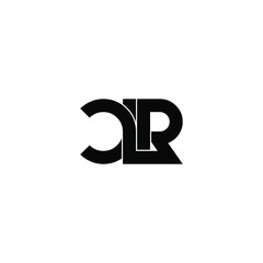 clr letter original monogram logo design