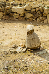 The Site Guards water supply in Valley of the Kings in Luxor Egypt. The official name for the Valley of the Kings in ancient times was The Great and Majestic Necropolis of the Millions of Years