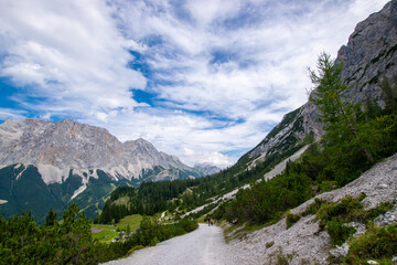 landscape in the mountains (Ehrwald, Tyrol, Austria)