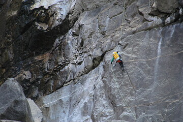 rock climber at Yosemite national park