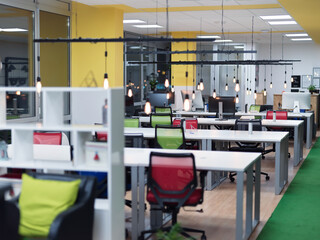 Fototapeta premium empty modern startup office interior