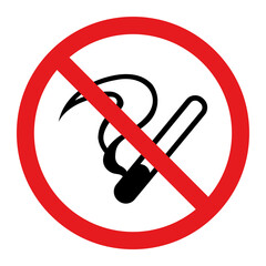 No smoking sign Vector illustration