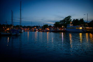 Fototapeta premium marina at night
