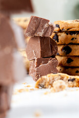 very sweet pieces of chocolate