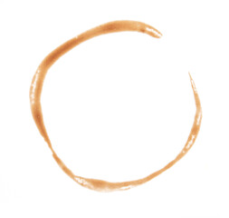 Coffee stains cups rings isolated on white background