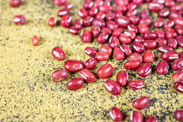 red and green beads