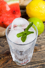 real ice for drinks and cocktails