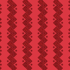 Red background pattern native american concept geometric abstract vector