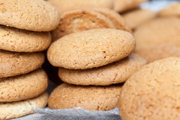 Fototapeta na wymiar oatmeal cookies not very high in calories