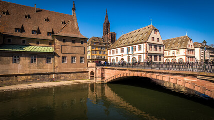 Strasbourg cityscape in France on March 31th 2021