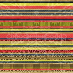 Seamless hip vogue random trendy stripe pattern print. High quality illustration. Detailed patterned strips of color. Luxury fashion or interior design print for surface design. Intricate posh style.