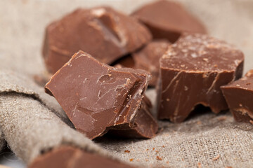 edible milk chocolate made from cocoa and sugar