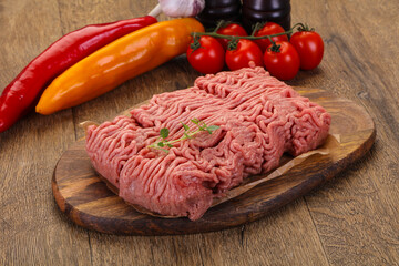 Raw turkey minced meat