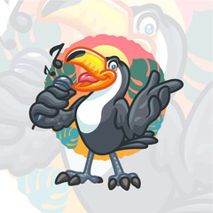 Toucan Cartoon Mascot