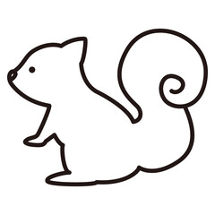 りす　かわいいイラスト