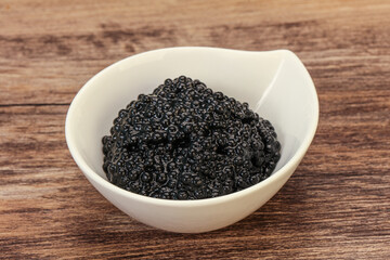 Luxury strugeon fish black caviar