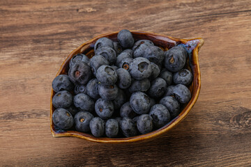 Ripe sweet tasty blueberries heap