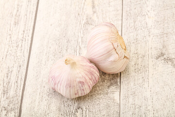 Fresh ripe and tasty garlic