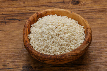Raw arborio rice for Risotto