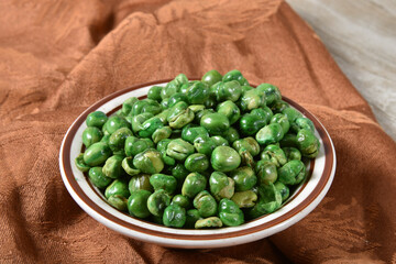 Bowl of dried peas