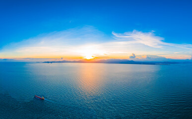 Obraz na płótnie Canvas Sunset scenery of Hailing Island, Yangjiang City, Guangdong Province, China