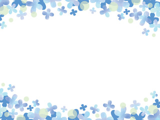 青い花のフレーム