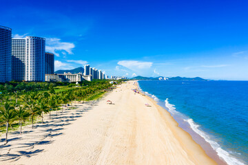Naklejka premium Shili Silver Beach Scenic Spot, Hailing Island, Yangjiang City, Guangdong Province, China