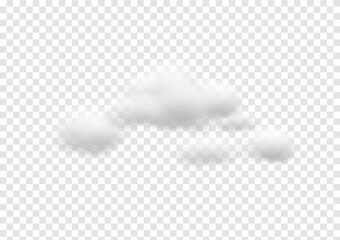 realistic cloud vectors isolated on transparency background ep108