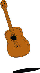Fototapeta premium Guitar vector image