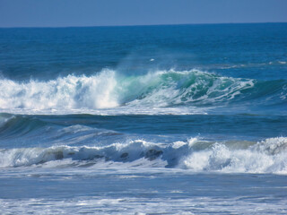 Naklejka premium summer surf at Port Hueneme pier in California