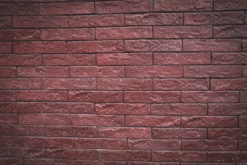 Red bricks wall texture background