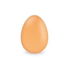 Egg close up isolated on white background.Copy space for text