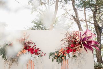Flower backdrop wedding,Backdrop wedding decoration,Wall flower.