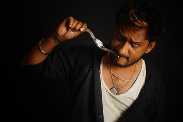 Handsome Men , Handsome Young Man , Black .