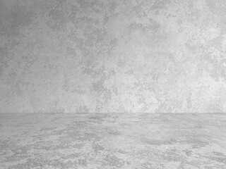 empty gray interior with concrete wall