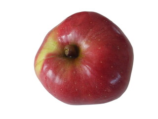 red apple isolated on white